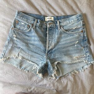 AGOLDE Women's Blue Denim Shorts